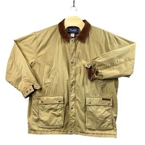 Vintage Pure Polaris Barn Chore Jacket No Sz tag Corduroy Collar/Cuffs Worn Look